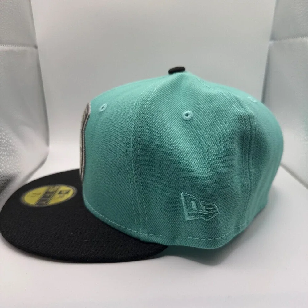 New Era 59Fifty Cincinnati Reds Aqua/Black 150th Anniversary Fitted Size‎ 7 1/4